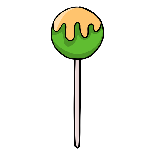 Jawbreaker lollipop cartoon PNG Design