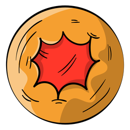 Jelly biscuit cartoon PNG Design