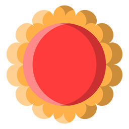 Icono de galleta de gelatina Diseño PNG