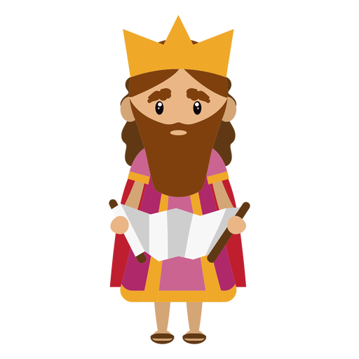 King david character illustration PNG Design