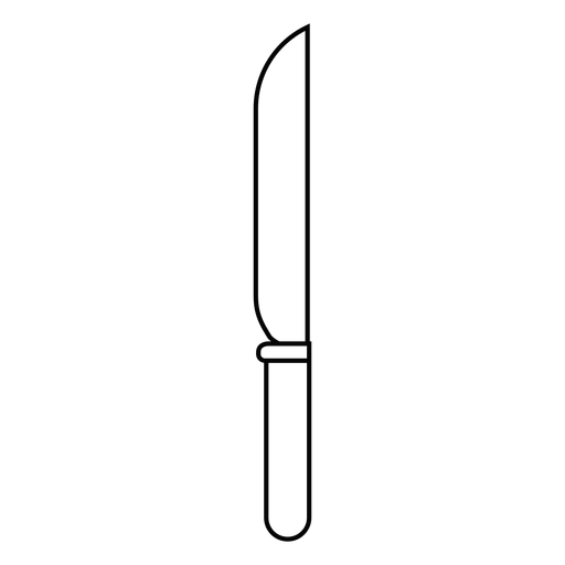 Ícone de pincelada de faca de cozinha Desenho PNG