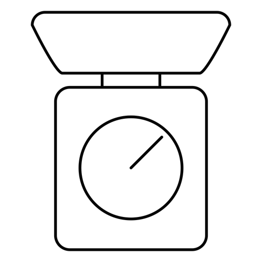 Icono de trazo de báscula de cocina Diseño PNG