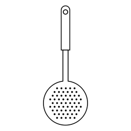 Icono de trazo de skimmer de cocina Diseño PNG