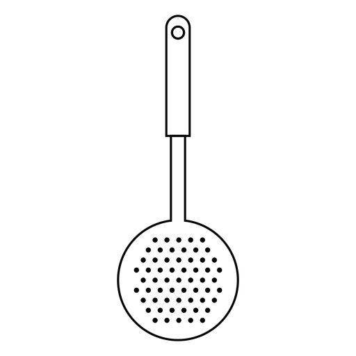 Icono de trazo de skimmer de cocina Diseño PNG