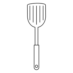 Icono de trazo de espátula de cocina Diseño PNG