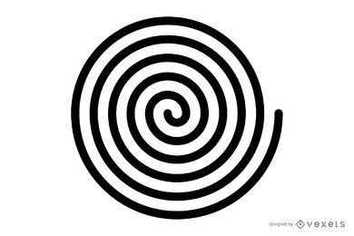 Schwarzer Spiralvektor Schwarzer Spiralvektor