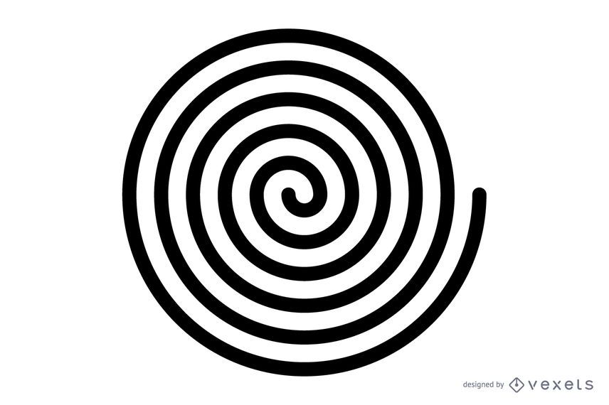 Vetor espiral preto Vetor espiral preto