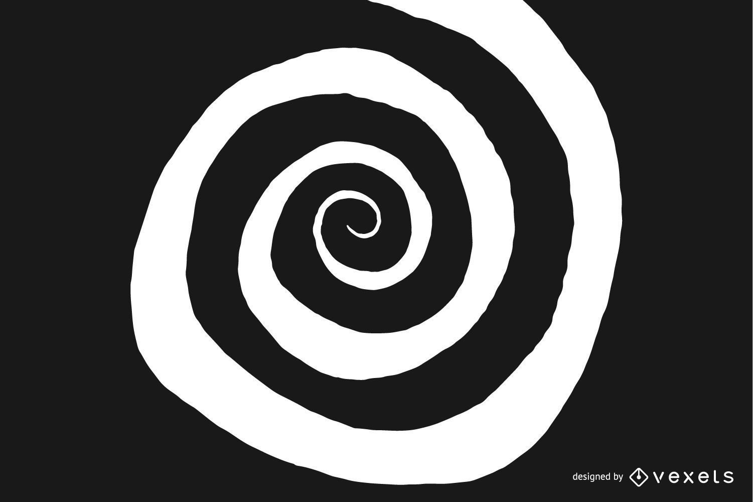 Irregular spiral shape