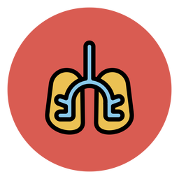 Icono de órgano de pulmones Transparent PNG