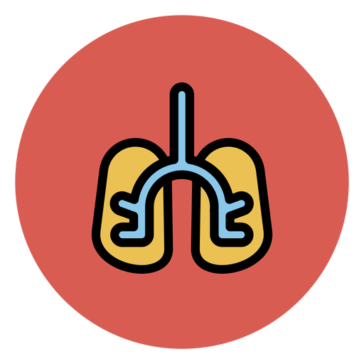 Ícone de órgão pulmonar Desenho PNG