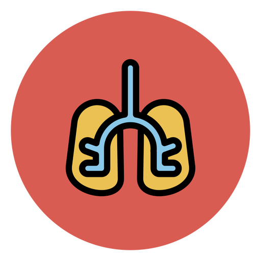 Icono de ?rgano de pulmones Diseño PNG
