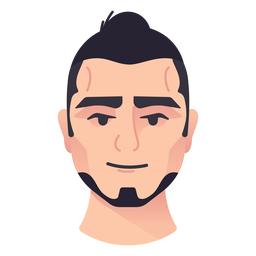 Homem coque vista frontal Desenho PNG