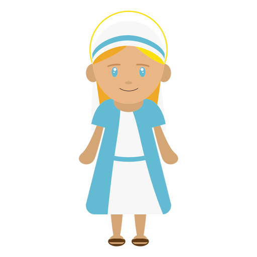 Ilustración de personaje de María Diseño PNG