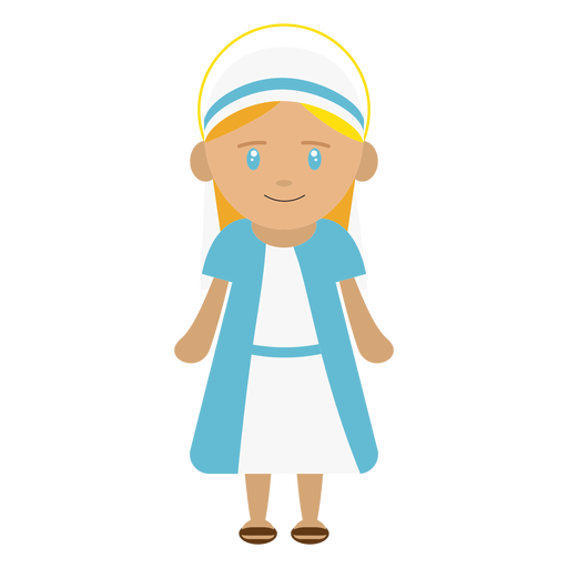 Mary character illustration PNG Design
