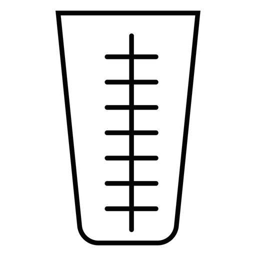 Ícone de curso do copo de medição Desenho PNG