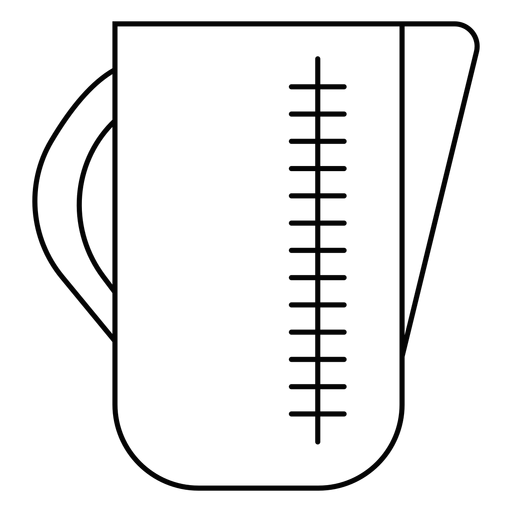 Measuring jug stroke icon PNG Design