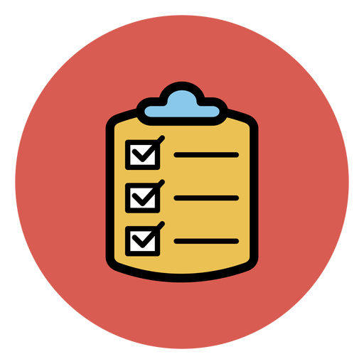 Medical checklist icon PNG Design