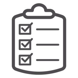 Medizinische Checkliste Strich-Symbol Medizinische Checkliste Strich-Symbol
