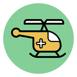 Medical helicopter icon PNG Design