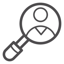 Medizinisches Lupenstrichsymbol PNG-Design