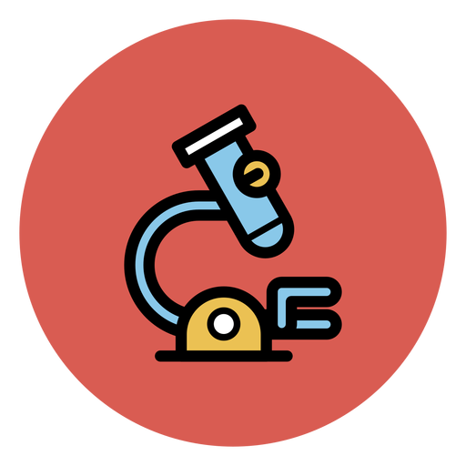 Medizinisches Mikroskop-Symbol PNG-Design