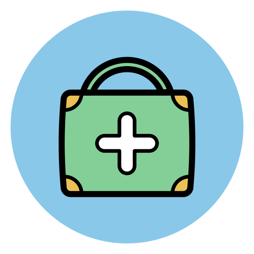 Medical suitcase icon PNG Design