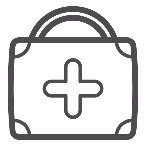 Medical suitcase stroke icon PNG Design