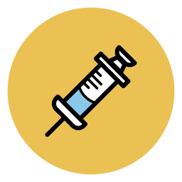 Medical syringe icon PNG Design