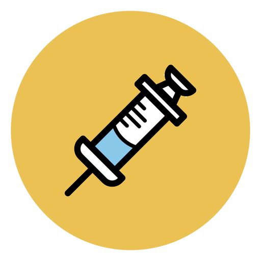 Medical syringe icon PNG Design