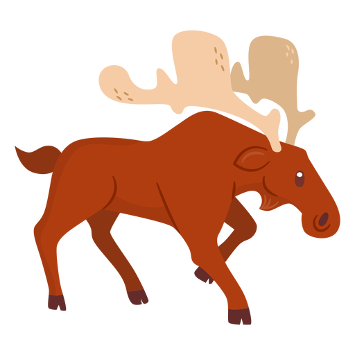 Dibujos animados de animales alces Diseño PNG