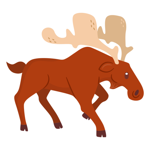 Moose animal cartoon PNG Design