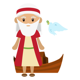 Noah character illustration PNG Design