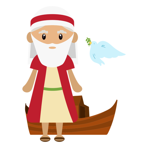 Noah character illustration - Transparent PNG & SVG vector file