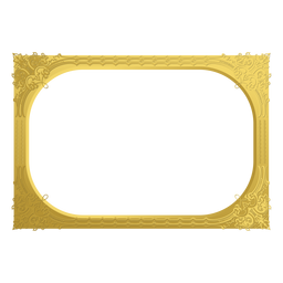PNGs transparentes de marco dorado