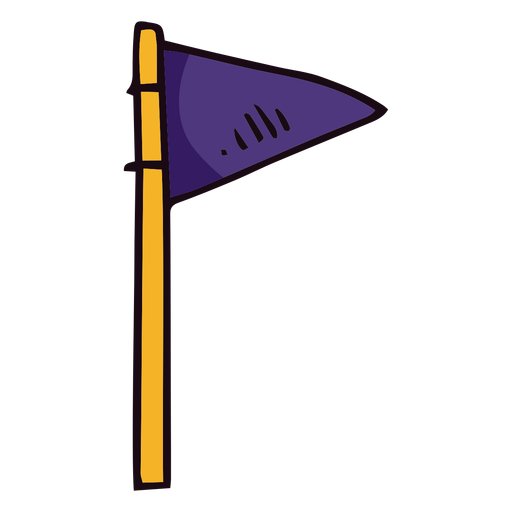 Pennant flag post basketball icon PNG Design