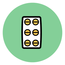 Icono de blister de píldora Diseño PNG
