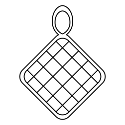 Pot holder stroke icon PNG Design