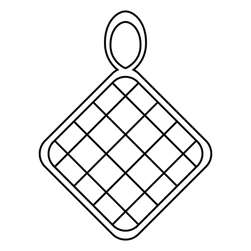 Topfhalter Strichsymbol PNG-Design