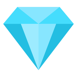 Icono plano de diamante precioso