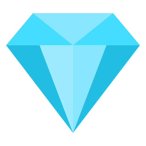 Kostbare Diamant flache Ikone PNG-Design