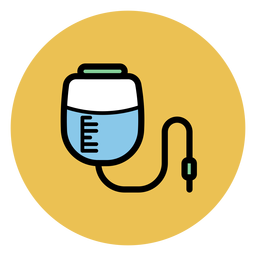 Icono de bolsa de infusión a presión Diseño PNG