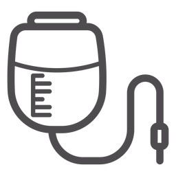 Icono de trazo de bolsa de infusión a presión Transparent PNG