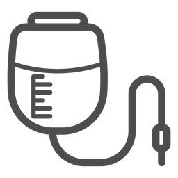 Pressure infusion bag stroke icon Pressure infusion bag stroke icon