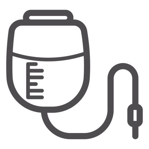 Pressure infusion bag stroke icon
