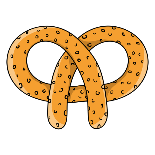 Pretzel cartoon - Transparent PNG & SVG vector file