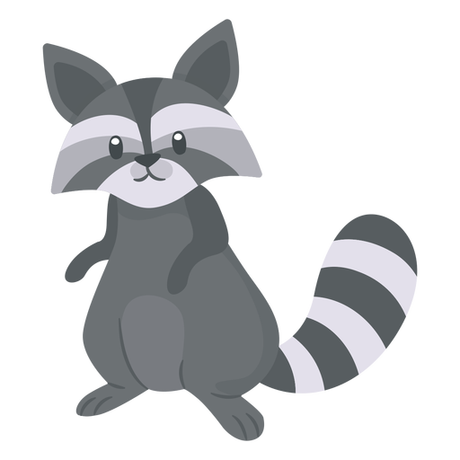Raccoon animal cartoon PNG Design