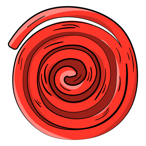 Red ricolice wheel cartoon PNG Design