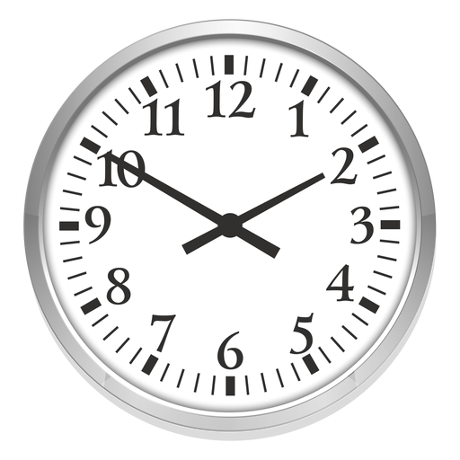 Ilustración de reloj redondo Diseño PNG
