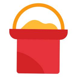 Icono de cubo de arena Diseño PNG