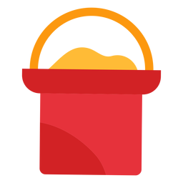 Sand bucket icon PNG Design